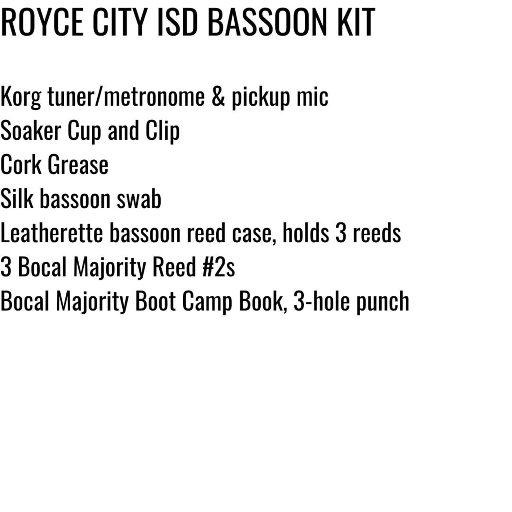 Bocal Majority Royse City ISD