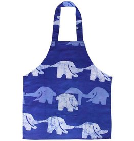 Global Mamas Apron Kids Elephant Blue