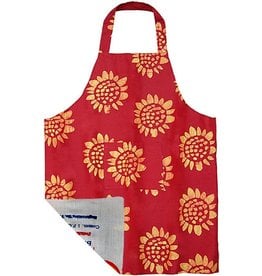 Global Mamas Apron - Adult Sunflower Red