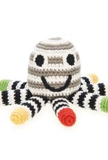 Pebble Octopus Rattle Black and White