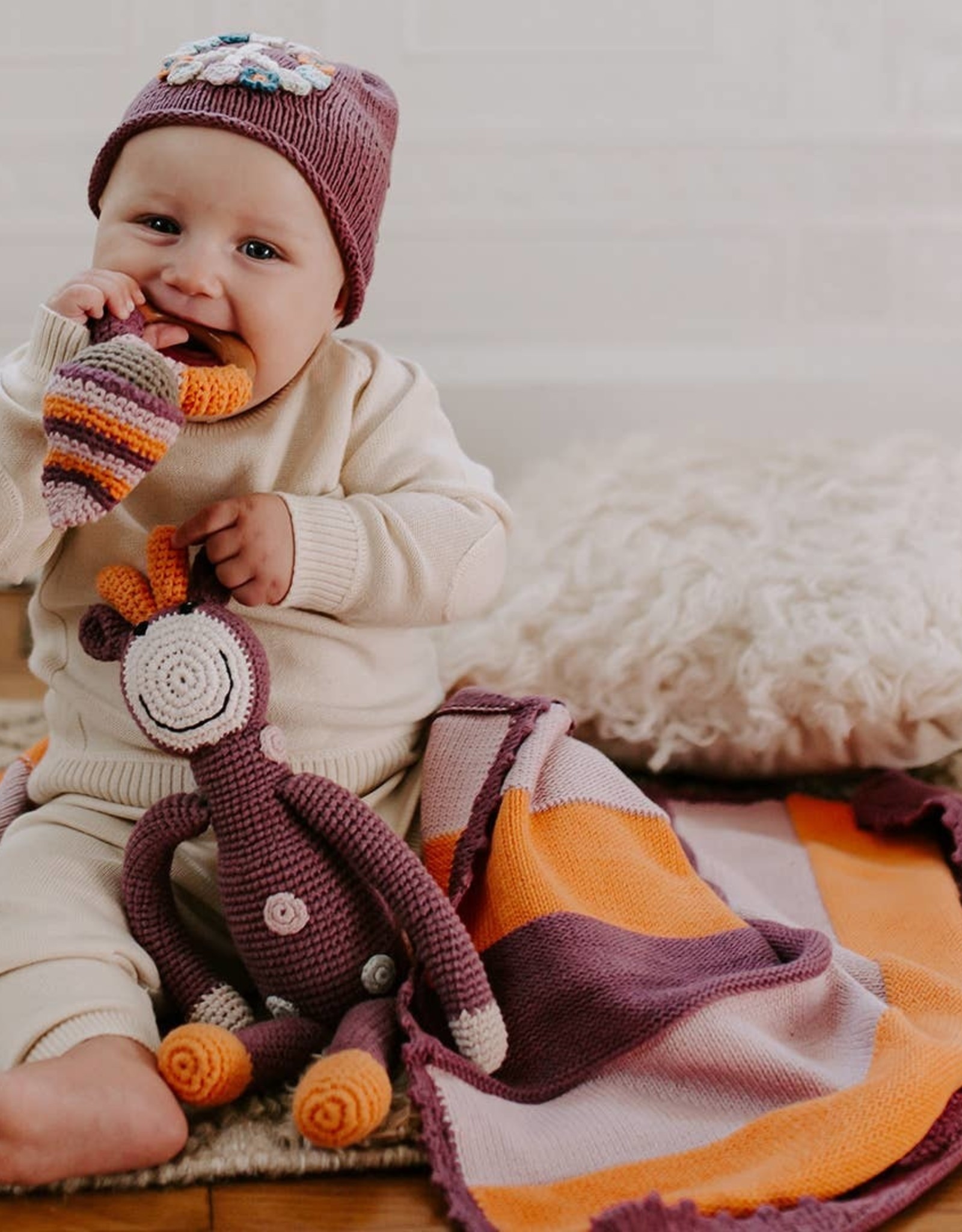 Pebble Peace Hat - Purple Child