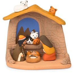 Ten Thousand Villages Cat Lovers Nativity