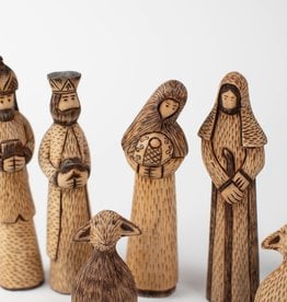 Ten Thousand Villages Hand Carved Wooden Nativity