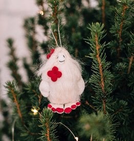 Ten Thousand Villages She-Yeti Ornament