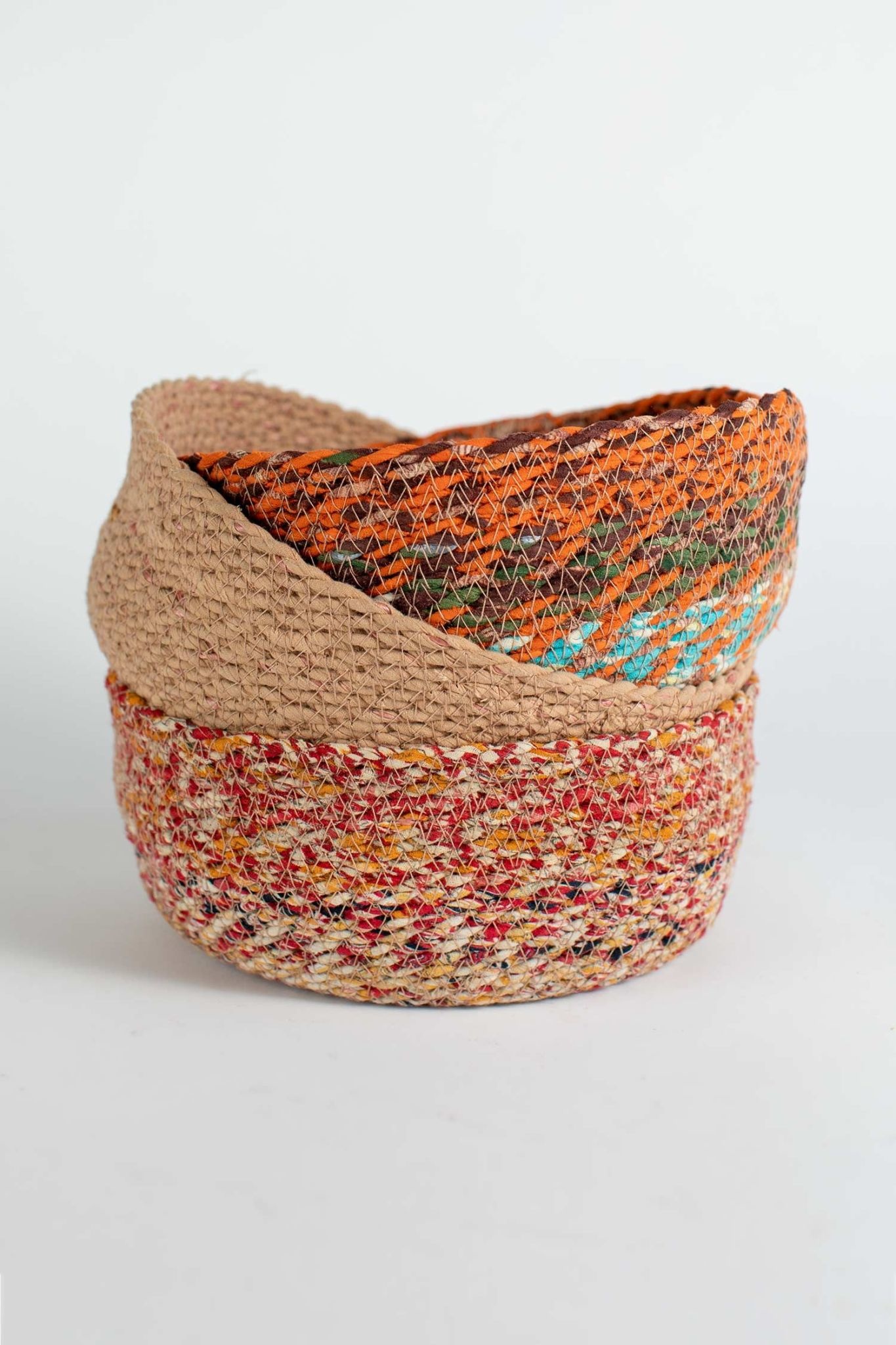 Katra Sari Nesting Storage Baskets - Small - Bunyaad