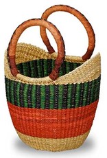 African Market Baskets Mini Shopping Tote (Assorted Colors)
