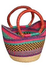 African Market Baskets Mini Shopping Tote (Assorted Colors)