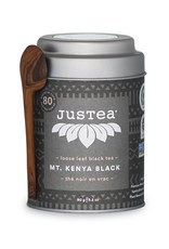 Justea Mount Kenya Black Loose Leaf Tin & Spoon