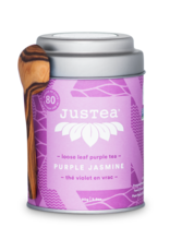 Justea Purple Jasmine Loose Leaf Tin & Spoon
