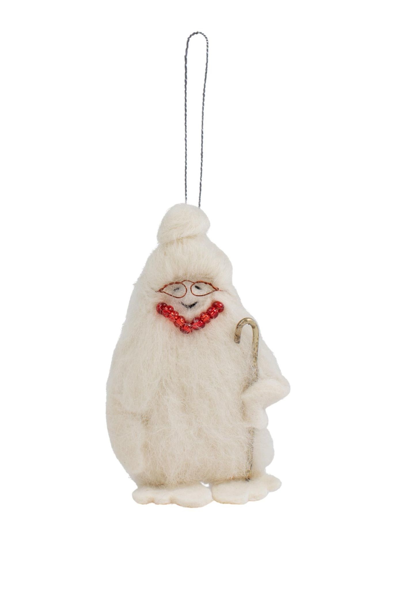 Felt Yeti Ornament