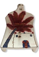 Dandarah Pottery Soap Holder - Adobe & Palm Tree