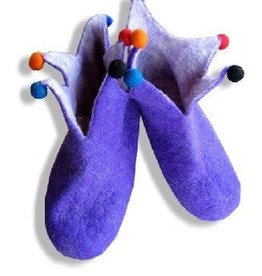 Ganesh Himal Adult Felted Jester Slippers