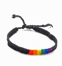 Lucia's Imports Cotton Friendship Bracelet (Striped)