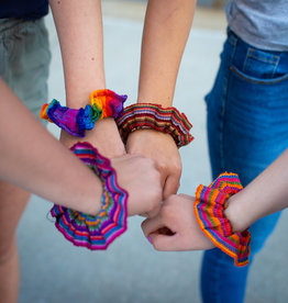 Lucia's Imports Scarf Scrunchies Rainbow