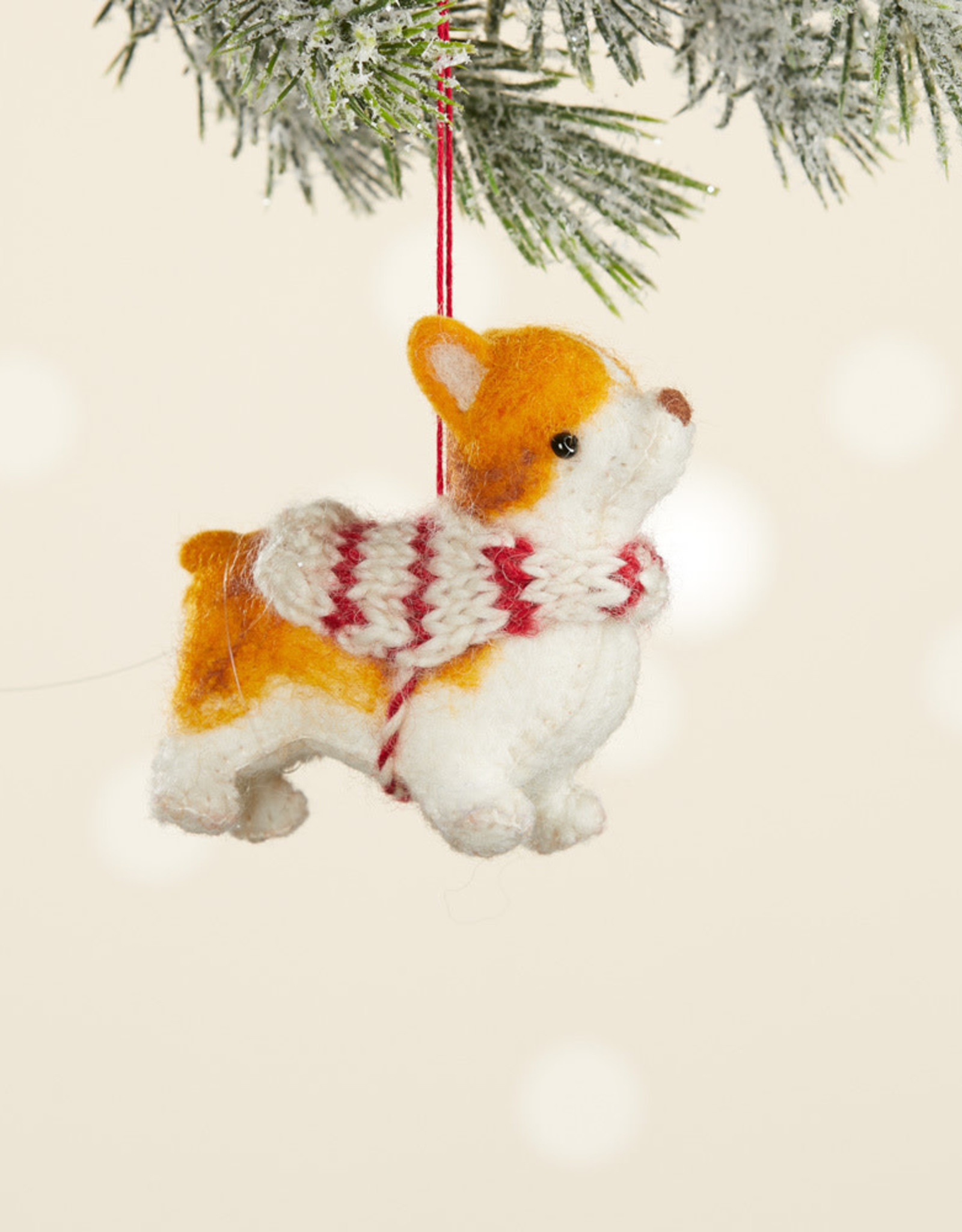 Serrv Corgi Ornament