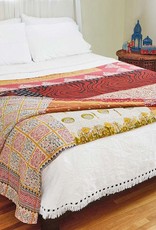 Serrv Queen-Size Kantha Patchwork Quilt