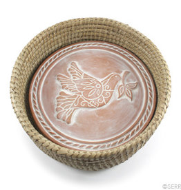 Serrv Peace Dove Breadwarmer in Basket