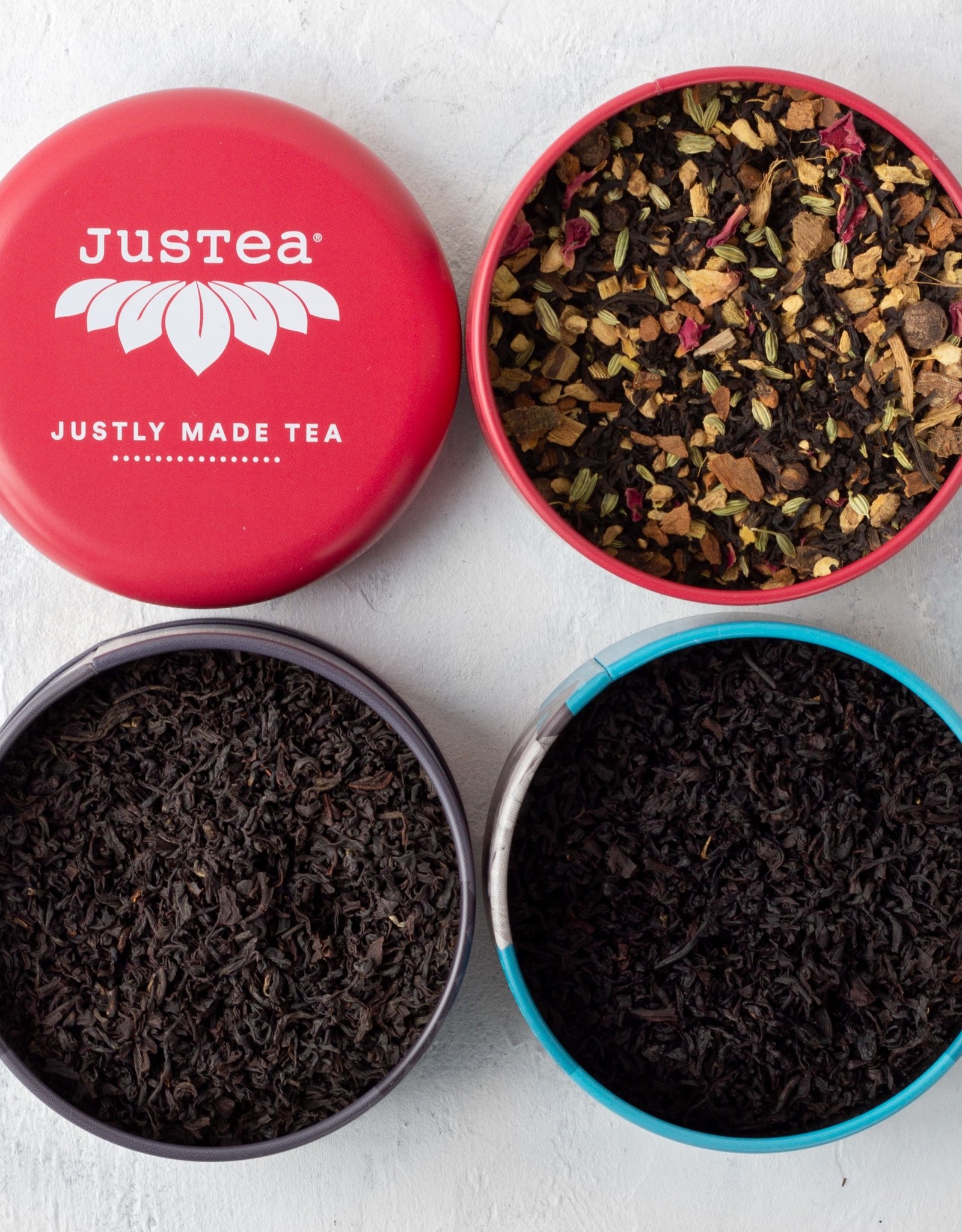 Justea Black Tea Trio Loose Leaf Tin