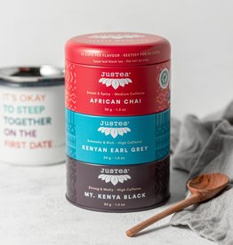 Justea Black Tea Trio Loose Leaf Tin