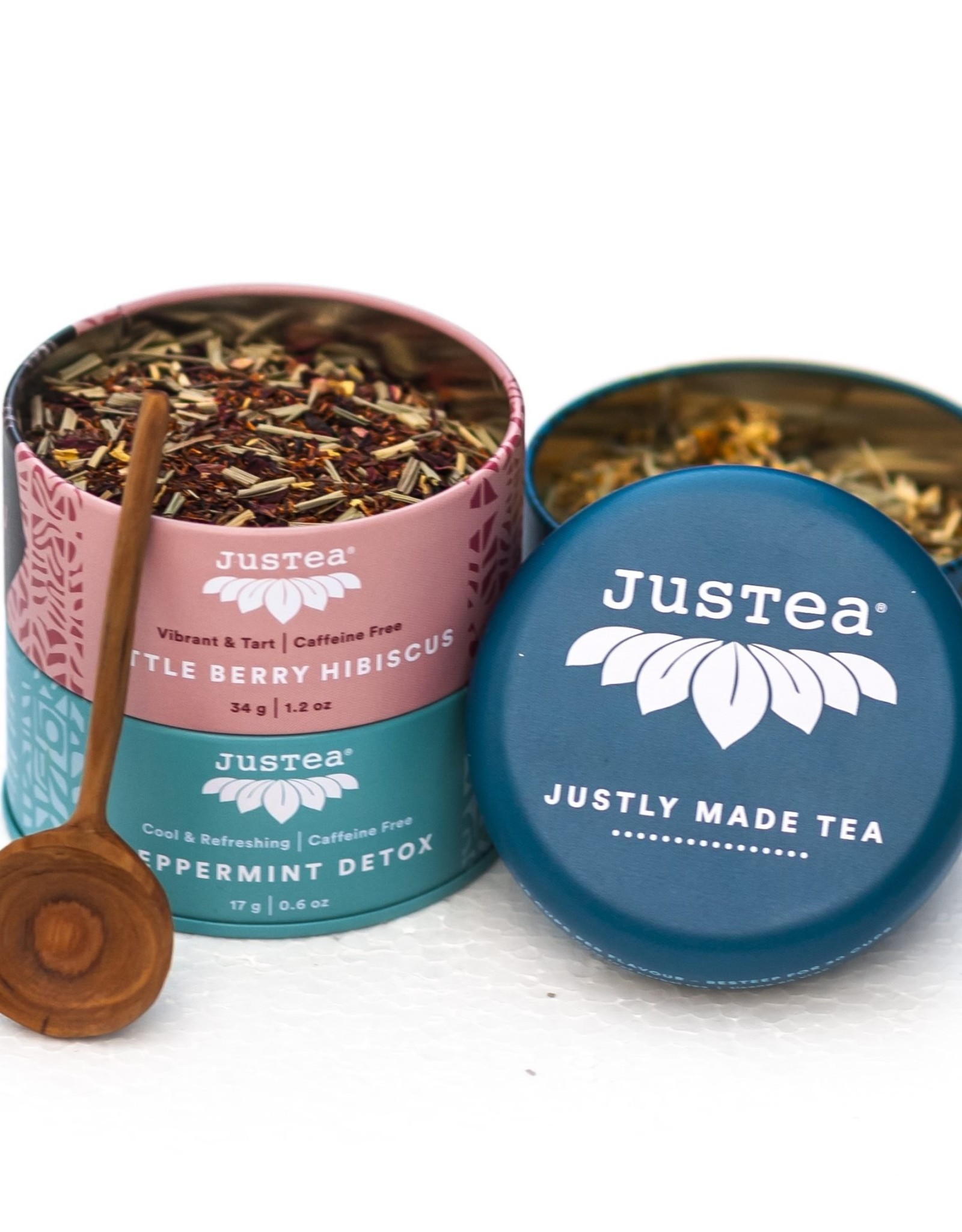 Justea Herbal Tea Trio Loose Leaf Tin
