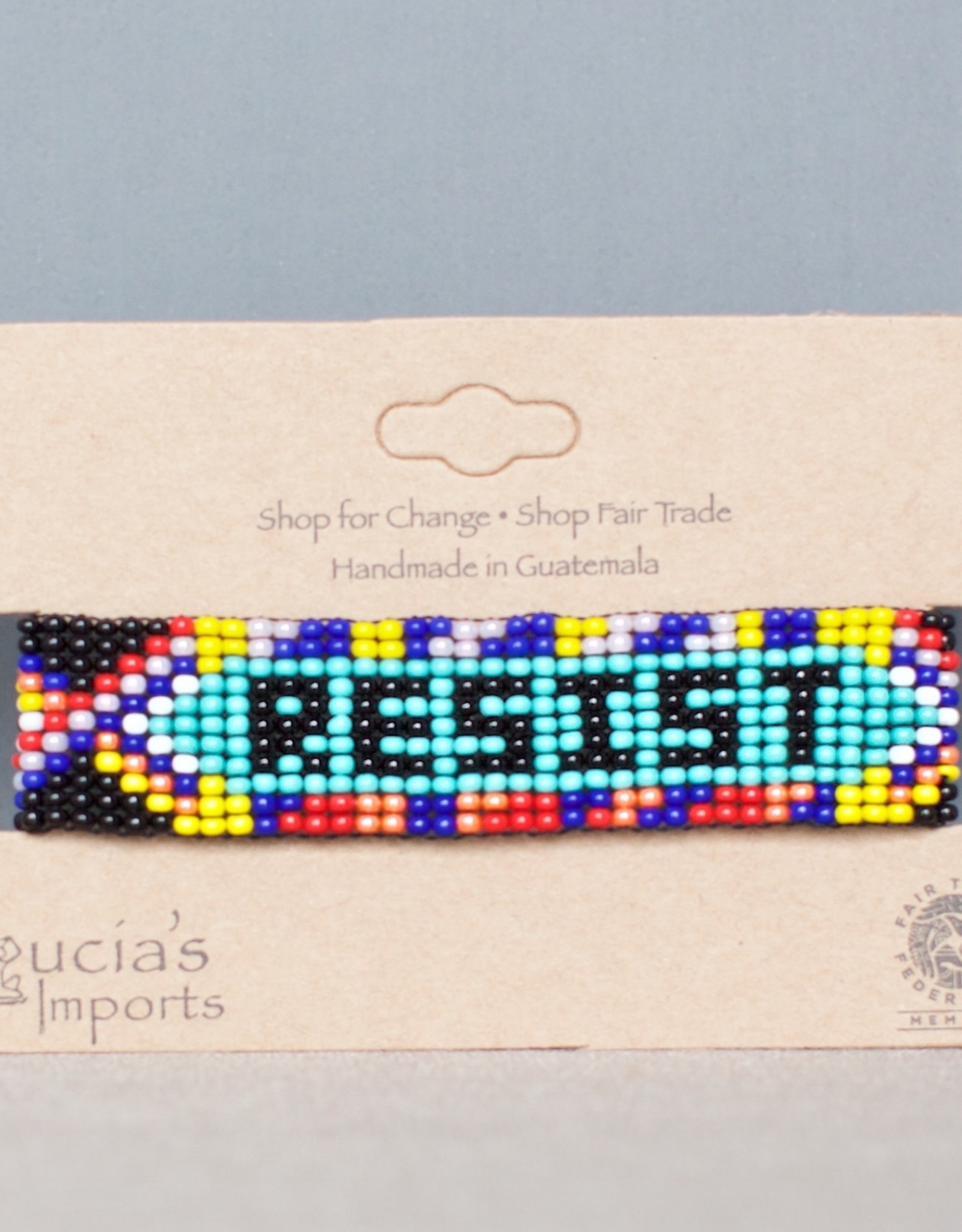 Lucia's Imports Resist Beaded Friendship Bracelet