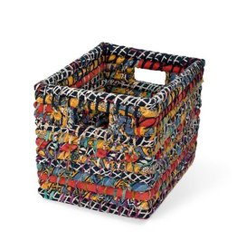 Ten Thousand Villages Sari Storage Basket 10H