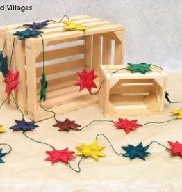 Ten Thousand Villages Multicolored Palm Star Garland