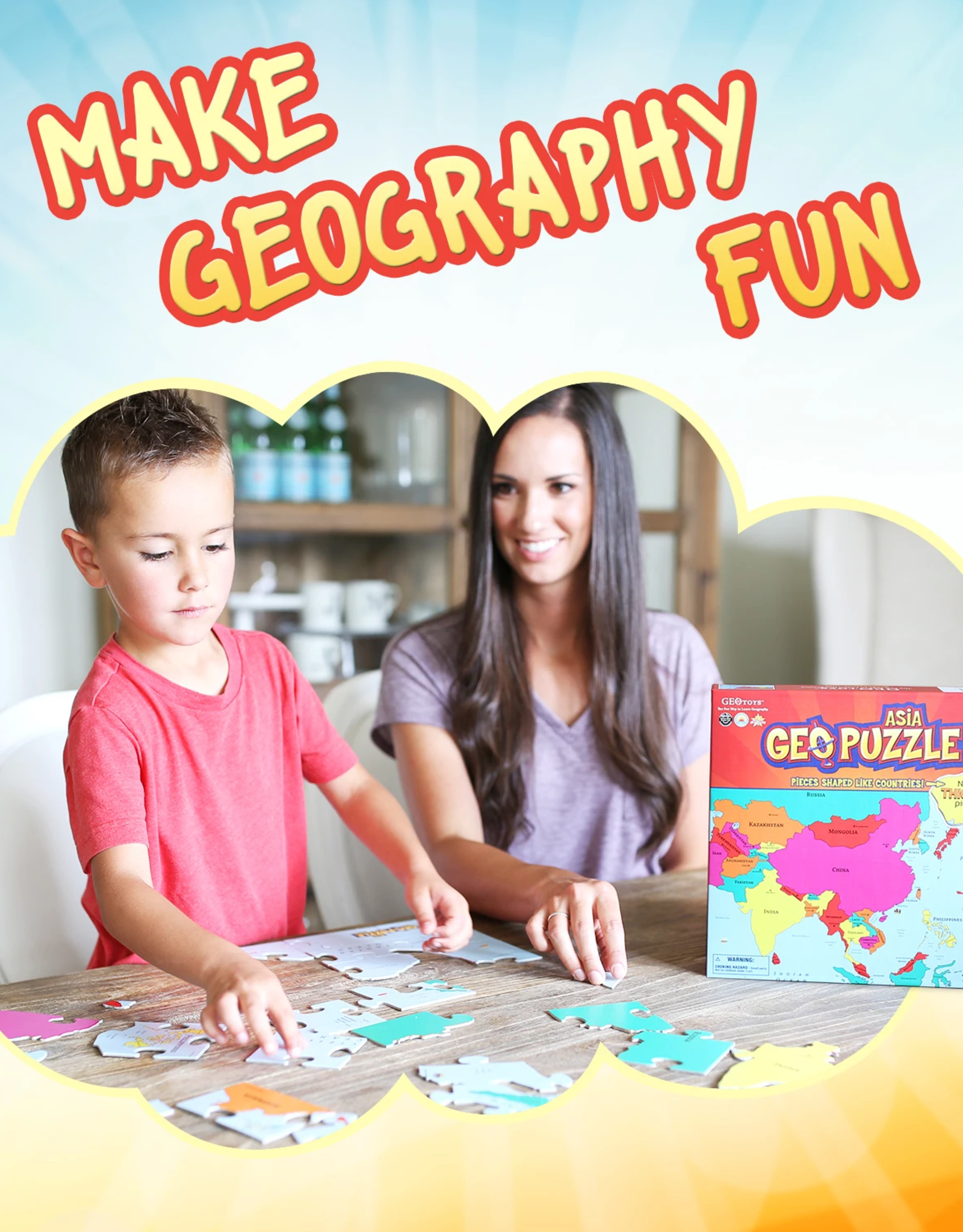 Geotoys GeoPuzzle Asia