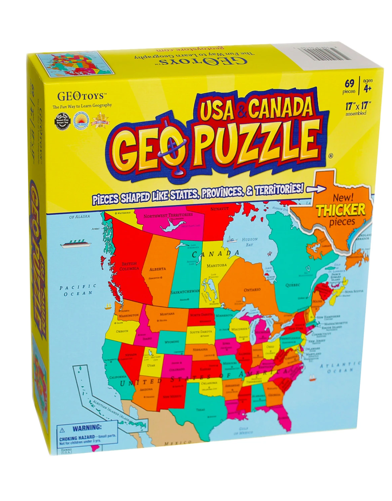 Geotoys GeoPuzzle USA and Canada