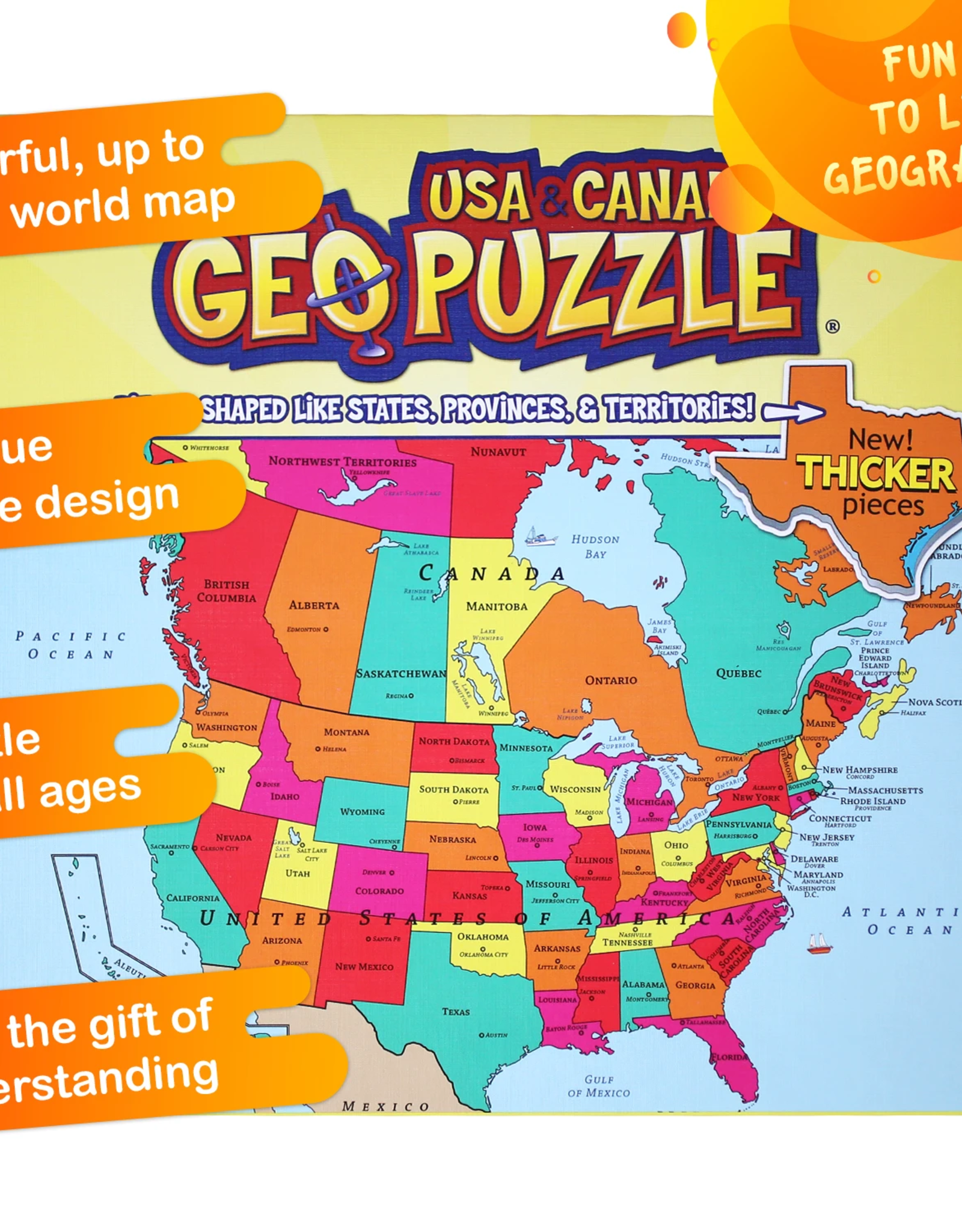 Geotoys GeoPuzzle USA and Canada