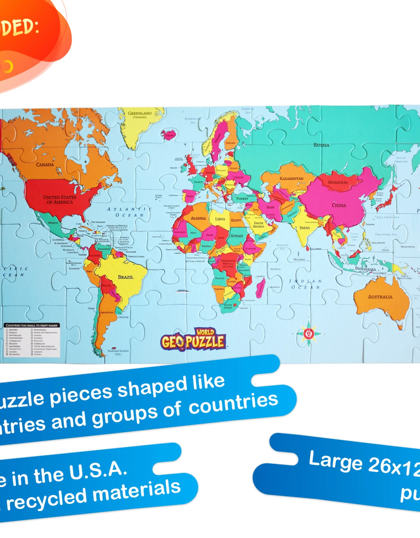 Geotoys GeoPuzzle World