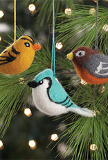 Serrv Felted Bird Ornaments