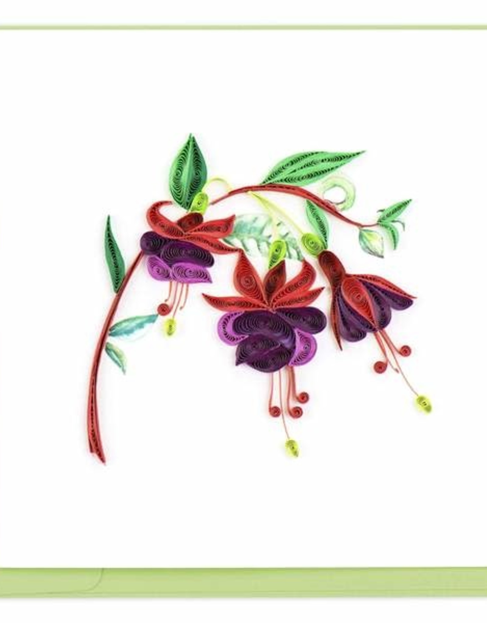 Quilling Card Quilled Fuchsia Greeting Card