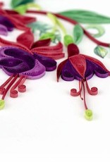 Quilling Card Quilled Fuchsia Greeting Card
