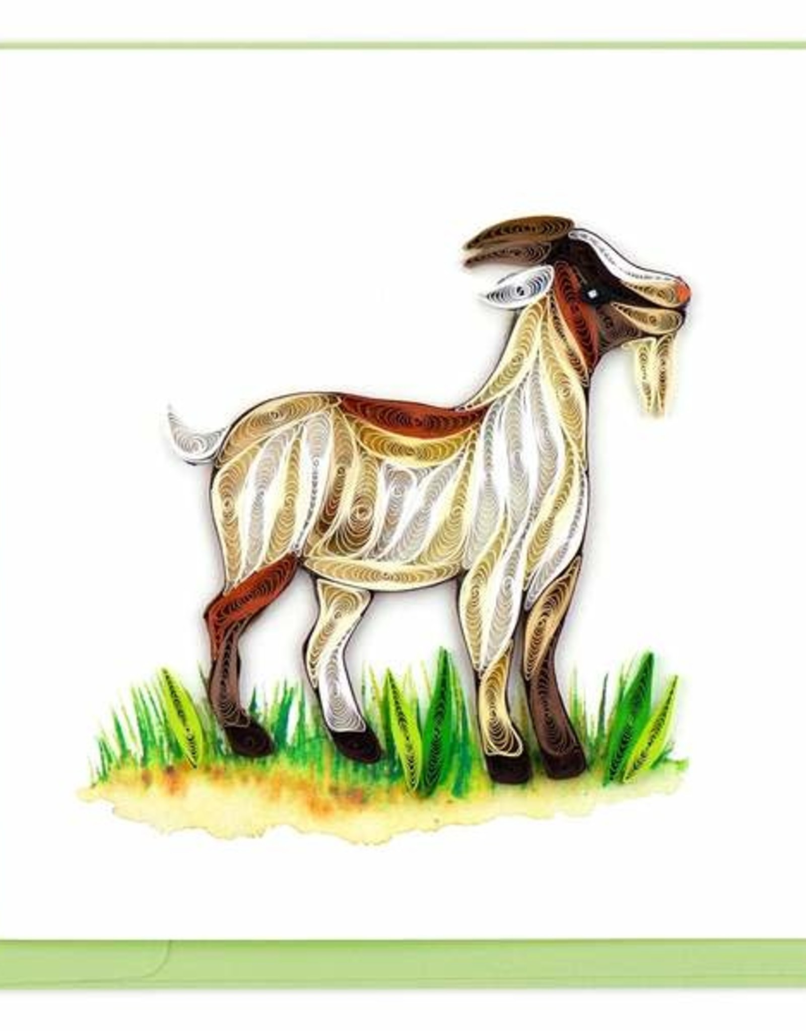 Quilling Card Quilled Farm Goat Greeting Card