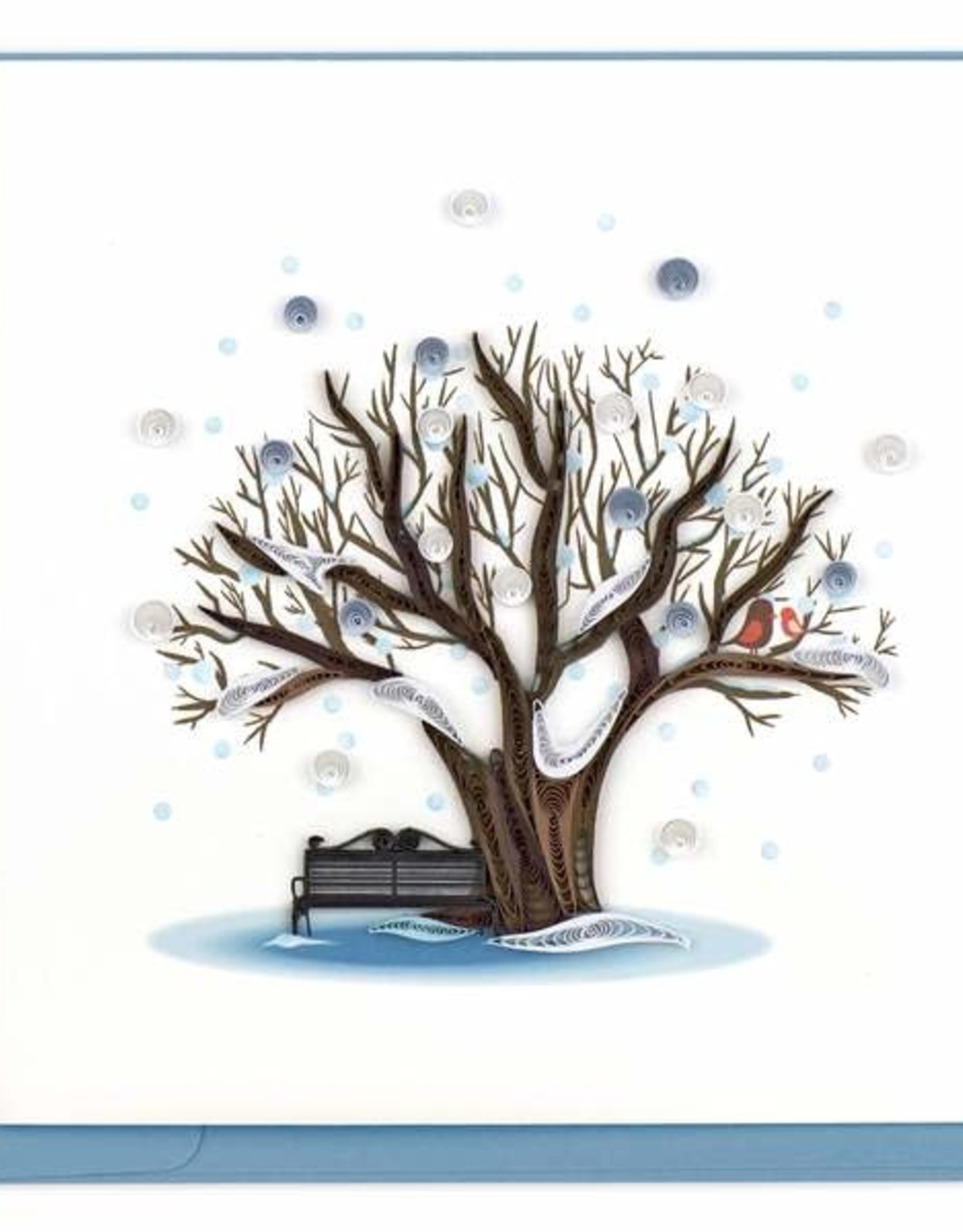 Quilling Card Quilled Winter Tree Greeting Card