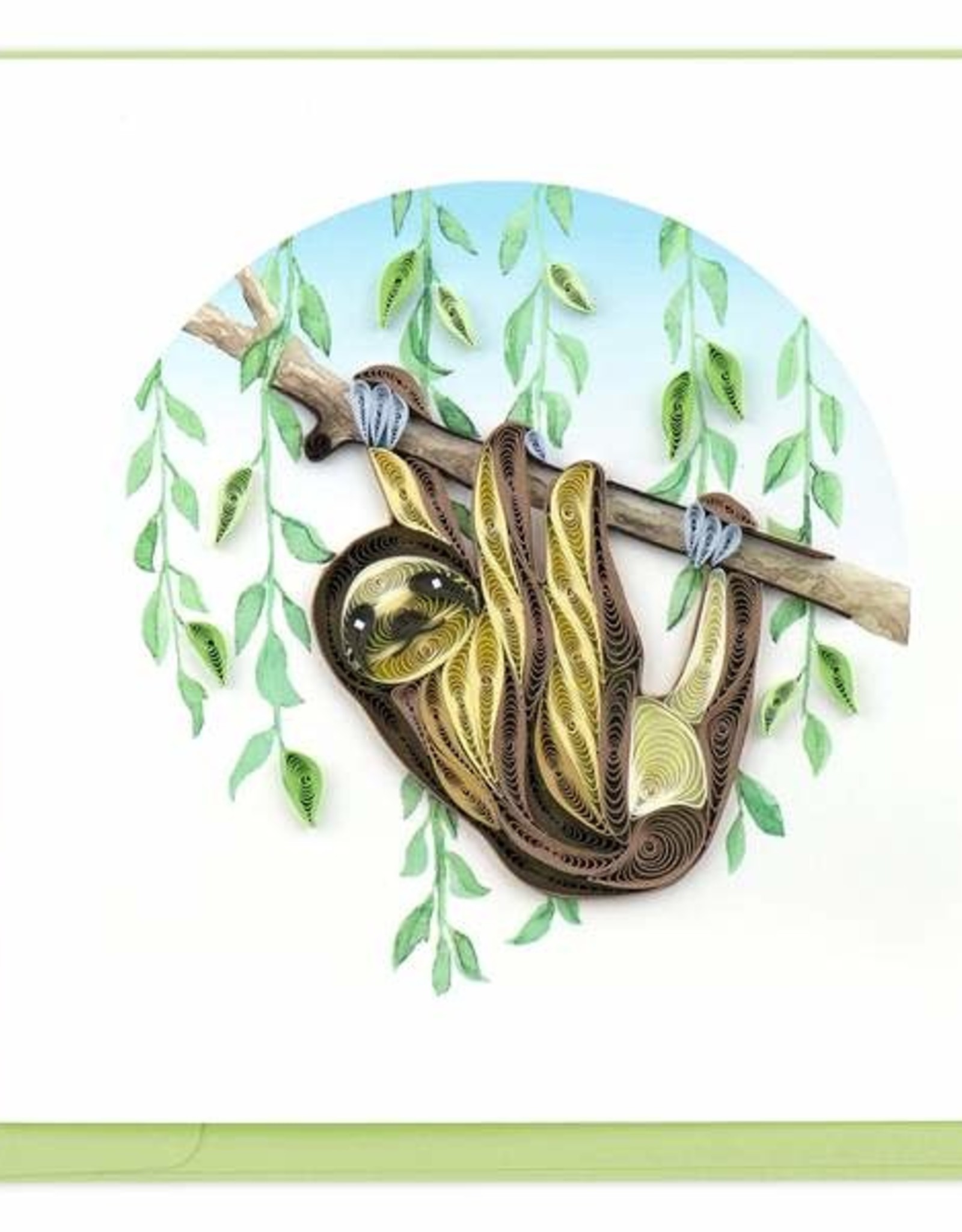 Quilling Card Quilled Sloth Greeting Card