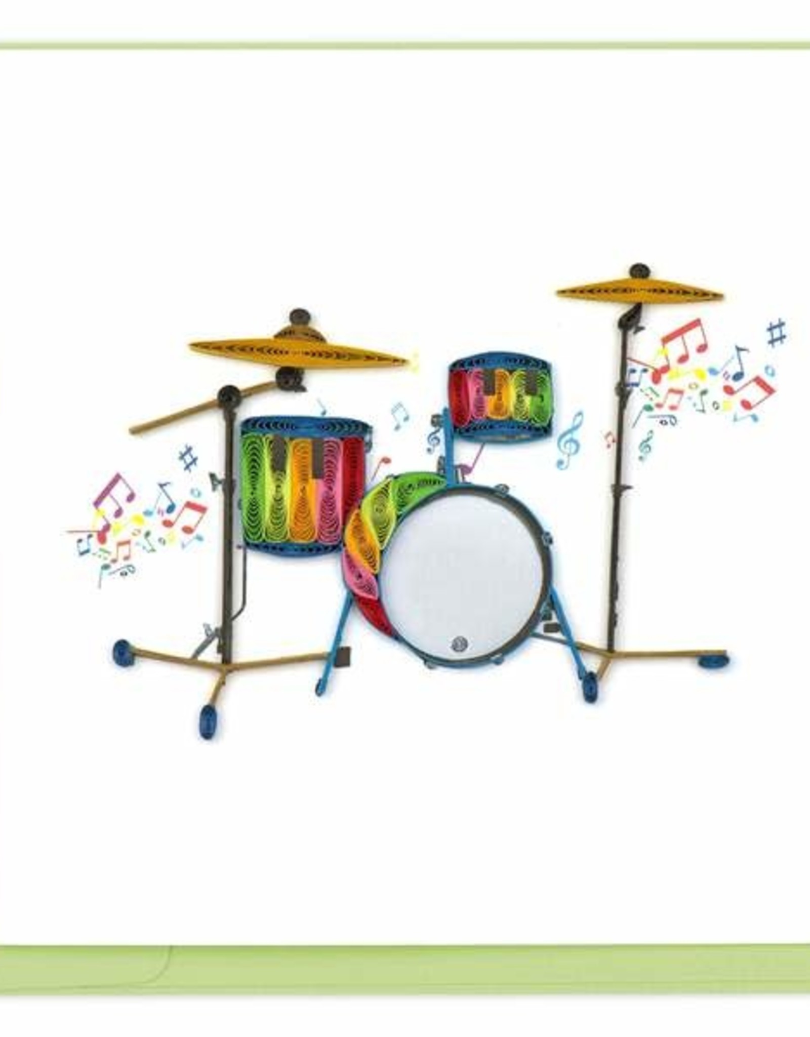 Quilling Card Quilled Drum Set Greeting Card