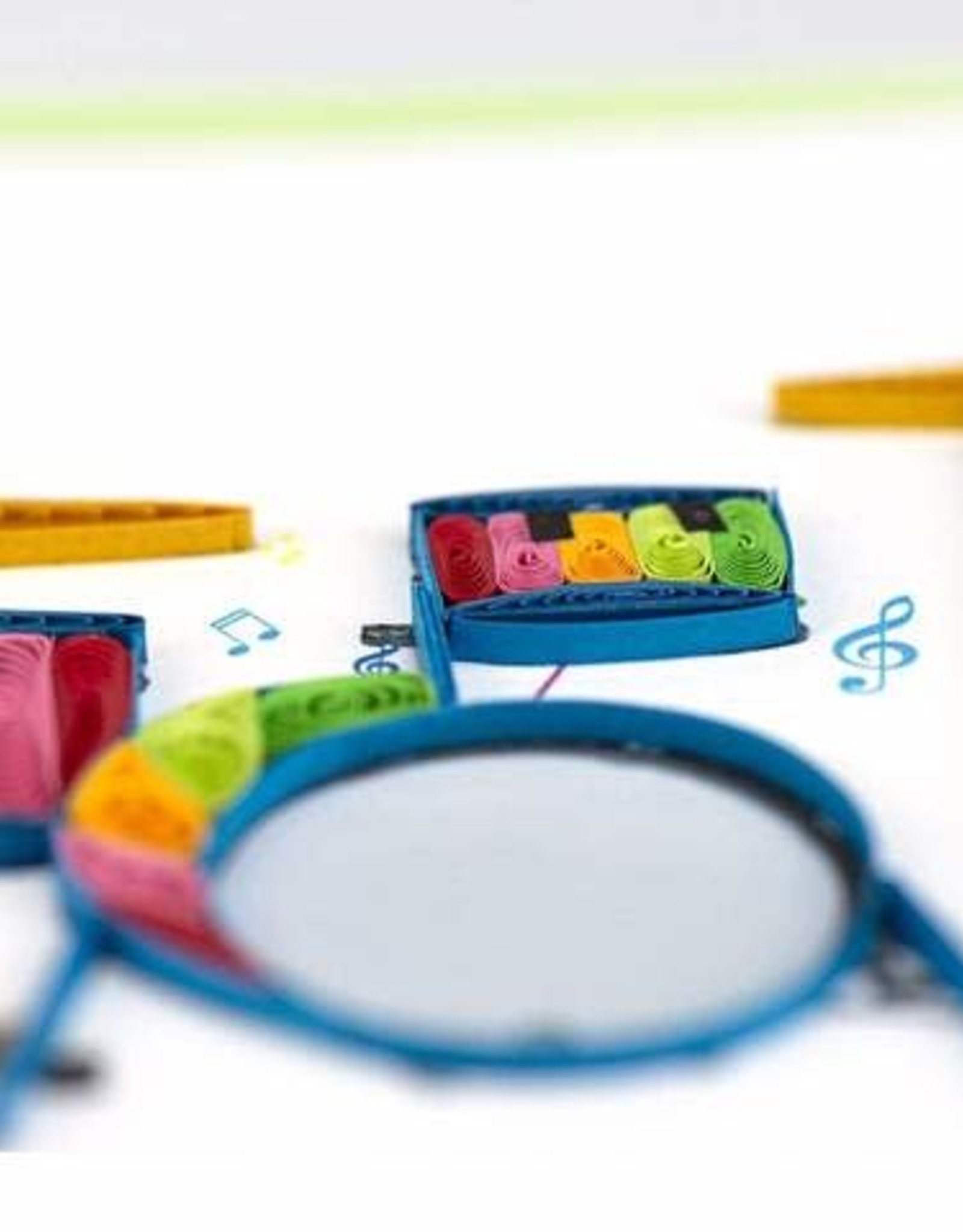 Quilling Card Quilled Drum Set Greeting Card
