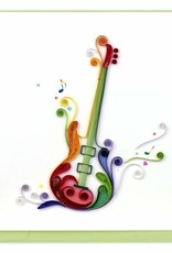 Quilling Card Quilled Electric Guitar Greeting Card