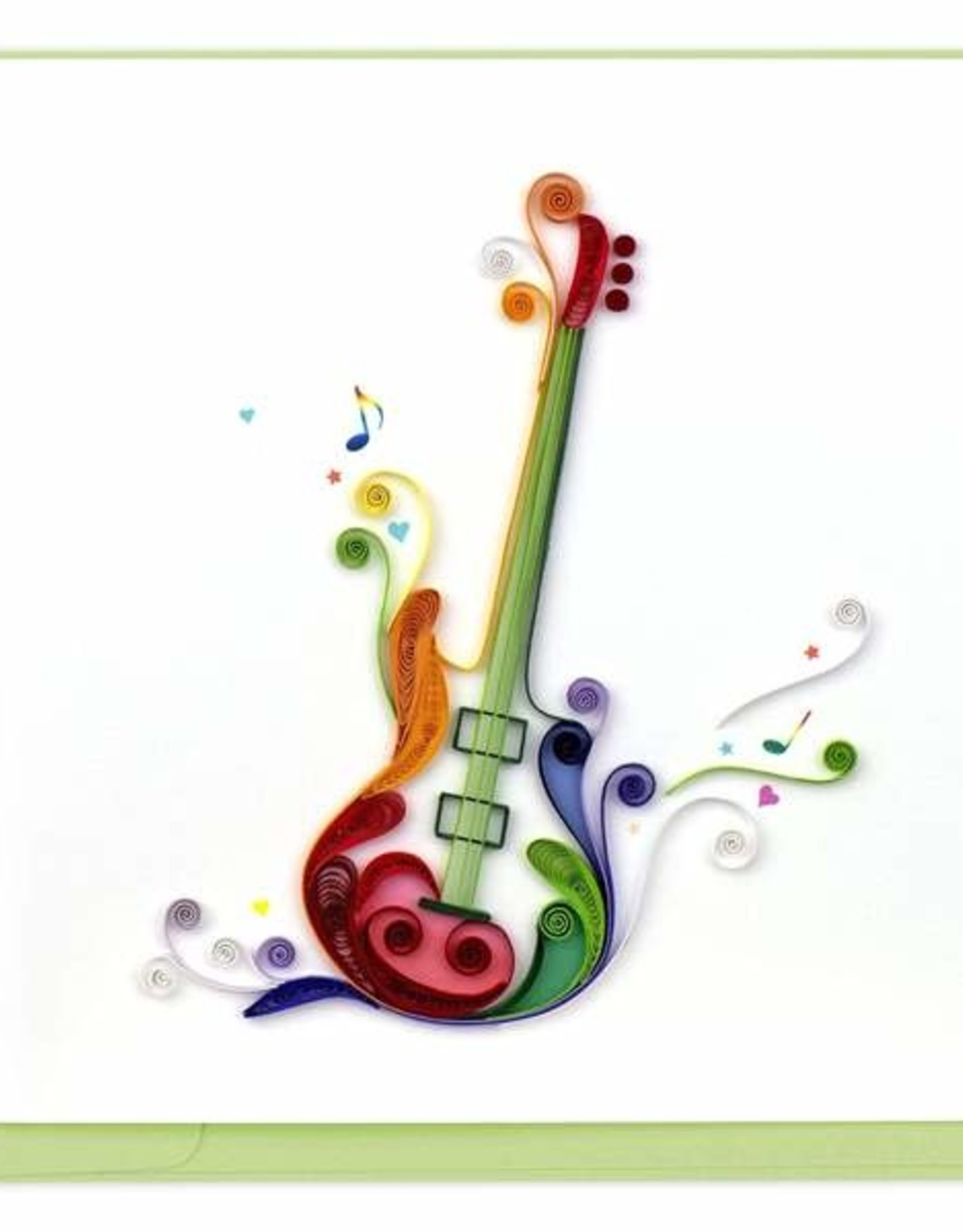 Quilling Card Quilled Electric Guitar Greeting Card