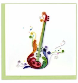 Quilling Card Quilled Electric Guitar Greeting Card