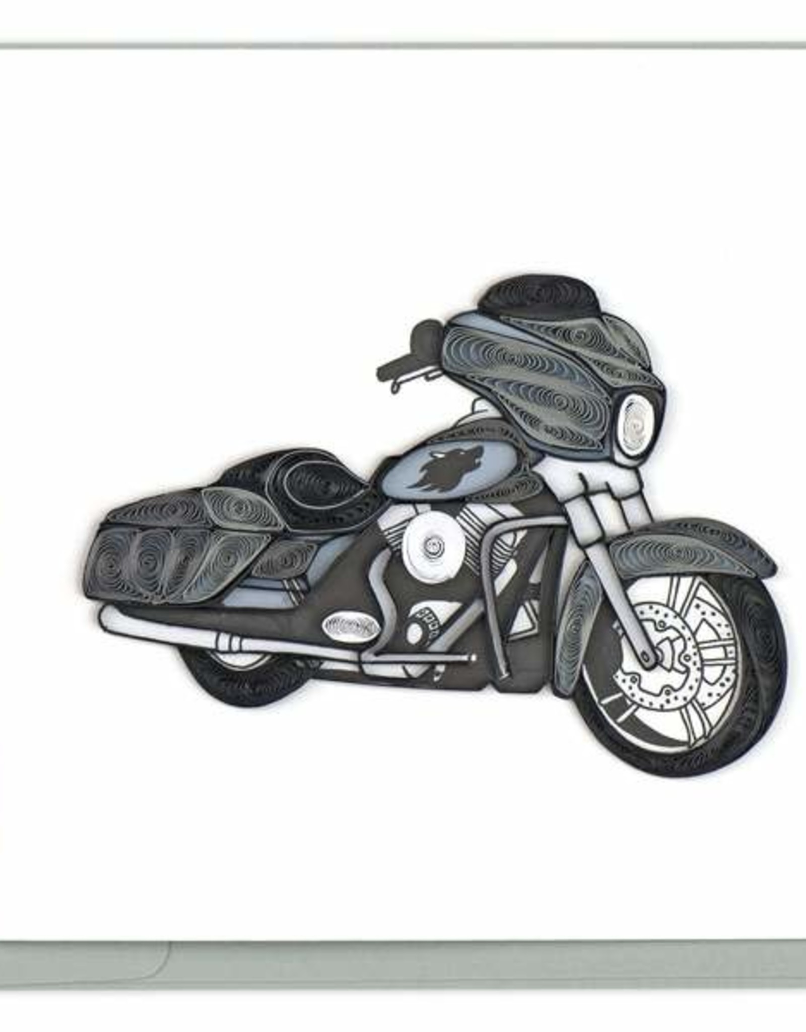 Quilling Card Quilled Motorcycle Greeting Card