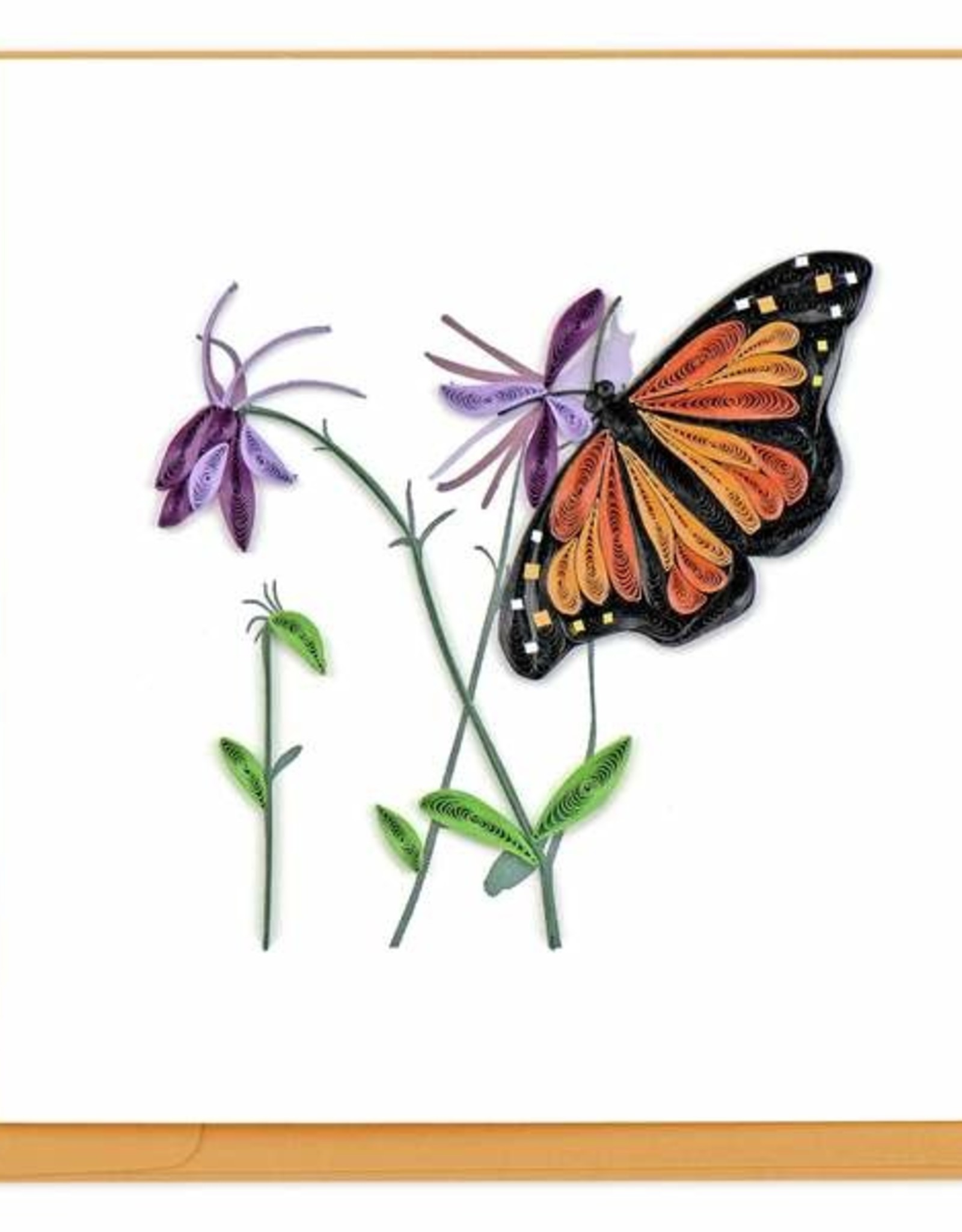 Quilled Monarch Butterfly Greeting Card Bunyaad