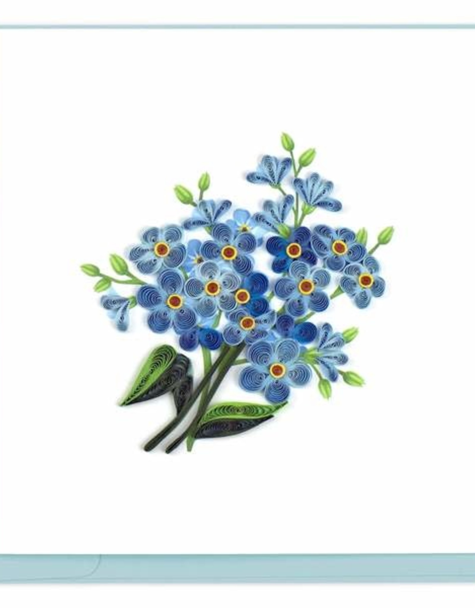 Quilling Card Quilled Alpine Forget-Me-Not Greeting Card