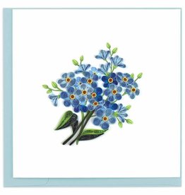 Quilling Card Quilled Alpine Forget-Me-Not Greeting Card