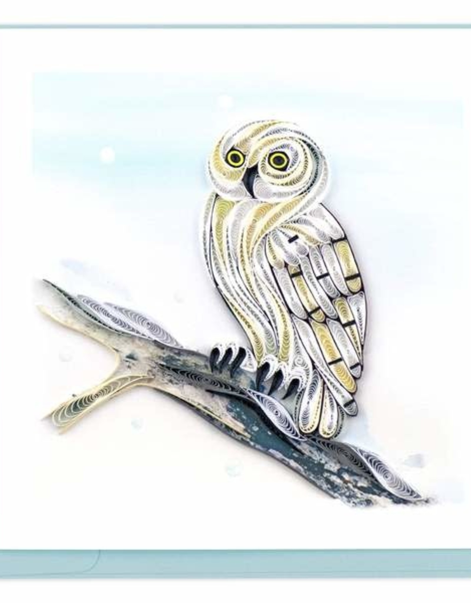 Quilling Card Quilled Snowy Owl Greeting Card