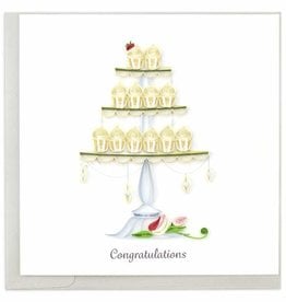 Quilling Card Quilled Wedding Cupcake Tower Card