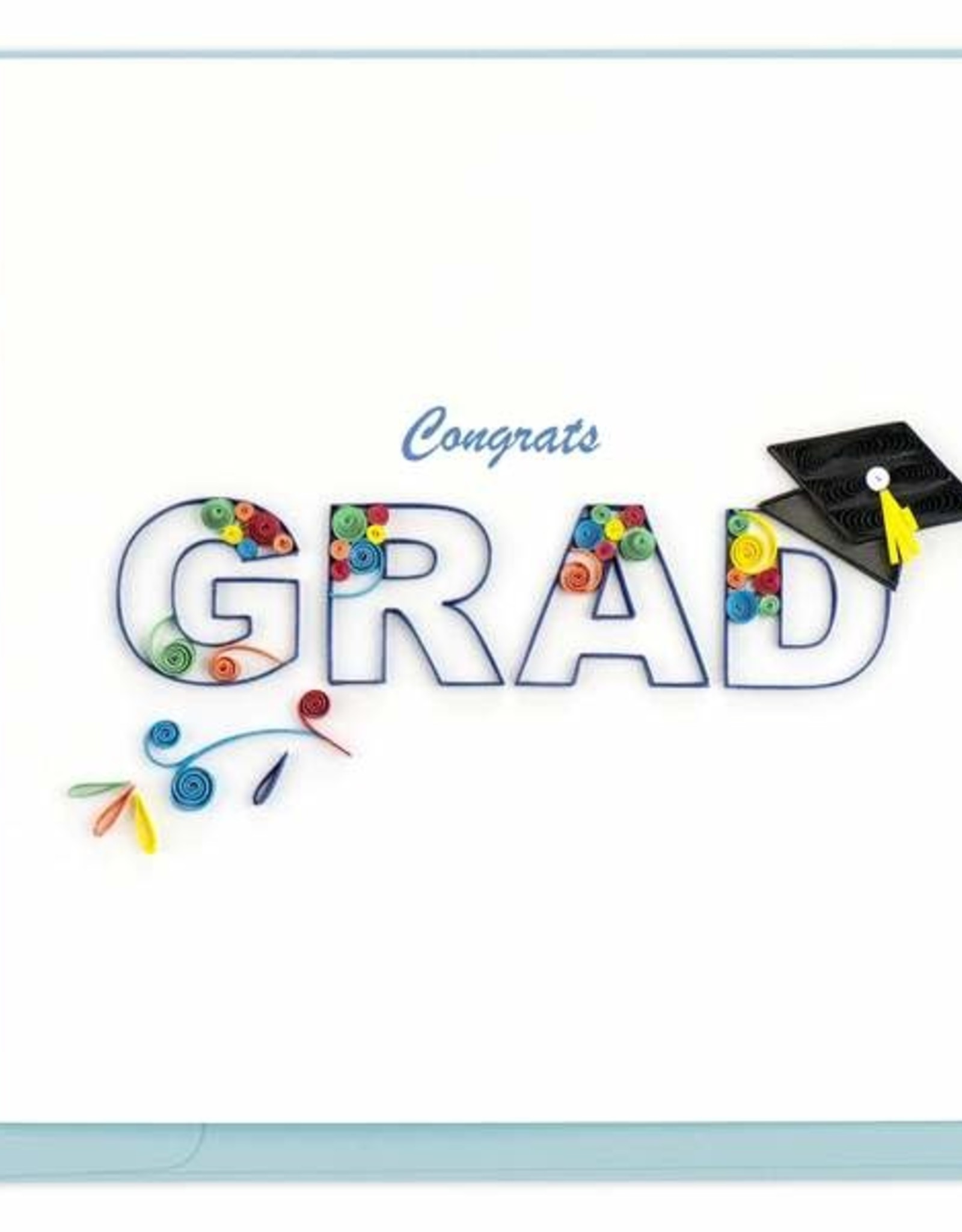 Quilling Card Quilled Congrats Grad Swirl Card