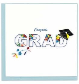 Quilling Card Quilled Congrats Grad Swirl Card